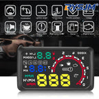 W02 OBD2 Head-Up Display HUD Speedometer Gauge, Voltage & Fuel Consumption Projection