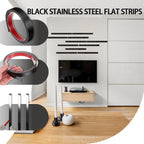 15 meters - Stainless steel mirror wall sticker, self-adhesive, suitable for door, window, ceiling waistline decoration