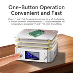 NEW 65W 20V PD Constant Temperature Heating Station 10-240°C Adjustable PCB SMD Board Soldering Plate for Soldering Repair DIY
