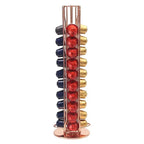 1PC 40 Pod Coffee Capsules Nespresso Coffee Pods Holder Rotating Rack Coffee Capsule Stand Storage Shelve Organization Holder