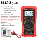 SK-6013 Digital Capacimeter Professional Capacitance Meter 20000uf Capacitor Tester 1999 Counts Electrician Multimeter