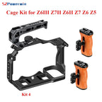 Powerwin Z6III Z7II Z6II Z7 Z6 Z5 Camera Cage Kit  for Nikon Rig Protective Frame Gimbal Arri Locating Screw Wooden Handle