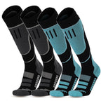 YANBIGUO 2 Pairs Wool Ski Socks,Thermal Knee-high Cold Weather Warm Socks for Snowboarding,Snow,Winter,Hunting