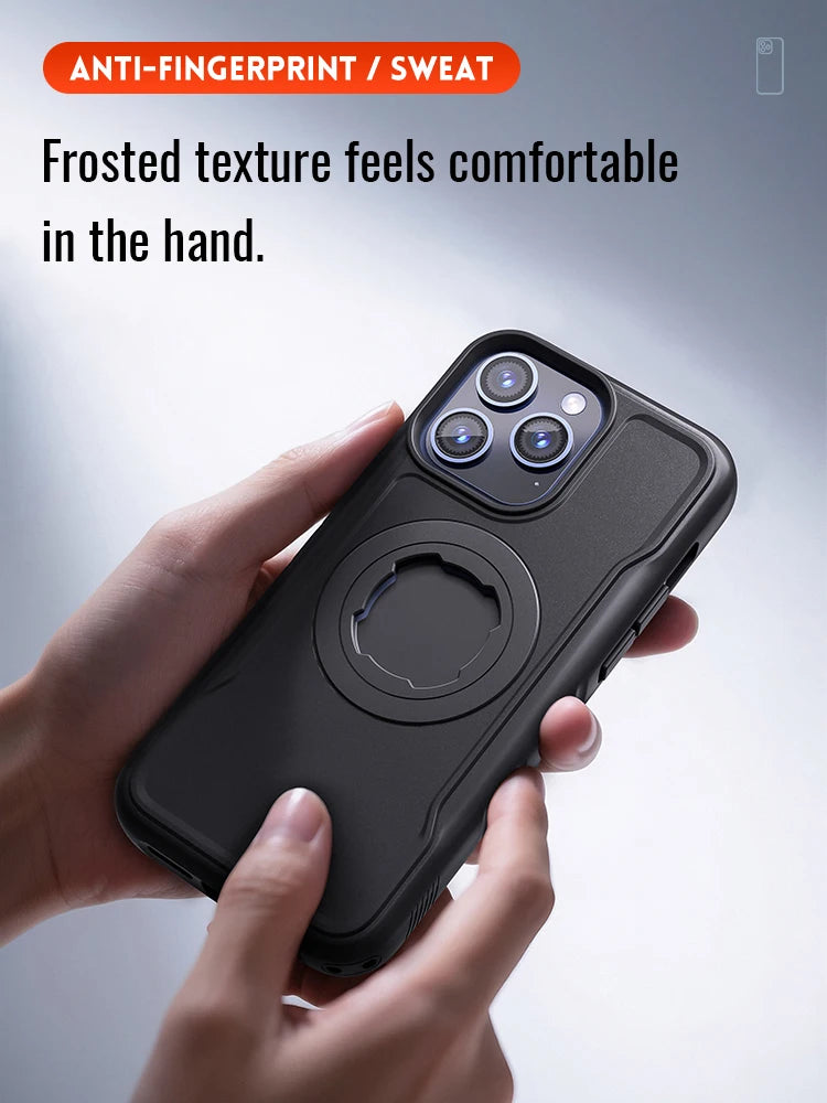 Magnetic Shockproof Case For iPhone 17 16 15 14 ProMax Charging Cover with Lock-in Design fit Quad-style Motocycle/Bike