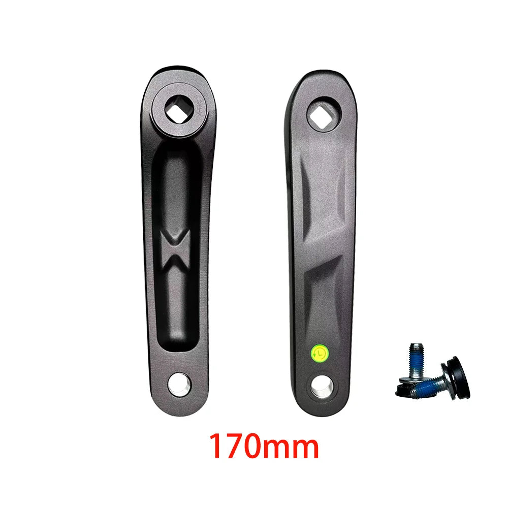 E-Bike Crank Arm Set Alloy Square Taper Hole Exercise Bike Dynamic Crankset 114/127/135/140/152/160/165/170/175 Bicycle Parts