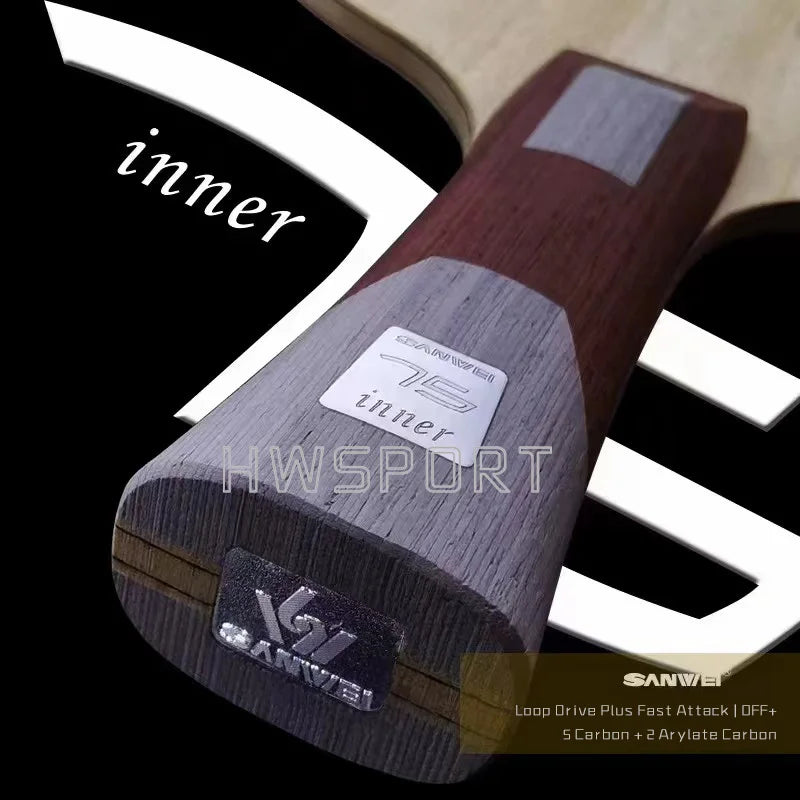 SANWEI 75 INNER Table Tennis Blade 5 Wood 2 ALC Carbon Ping Pong Blade for Loop Driving Plus Fast Attack