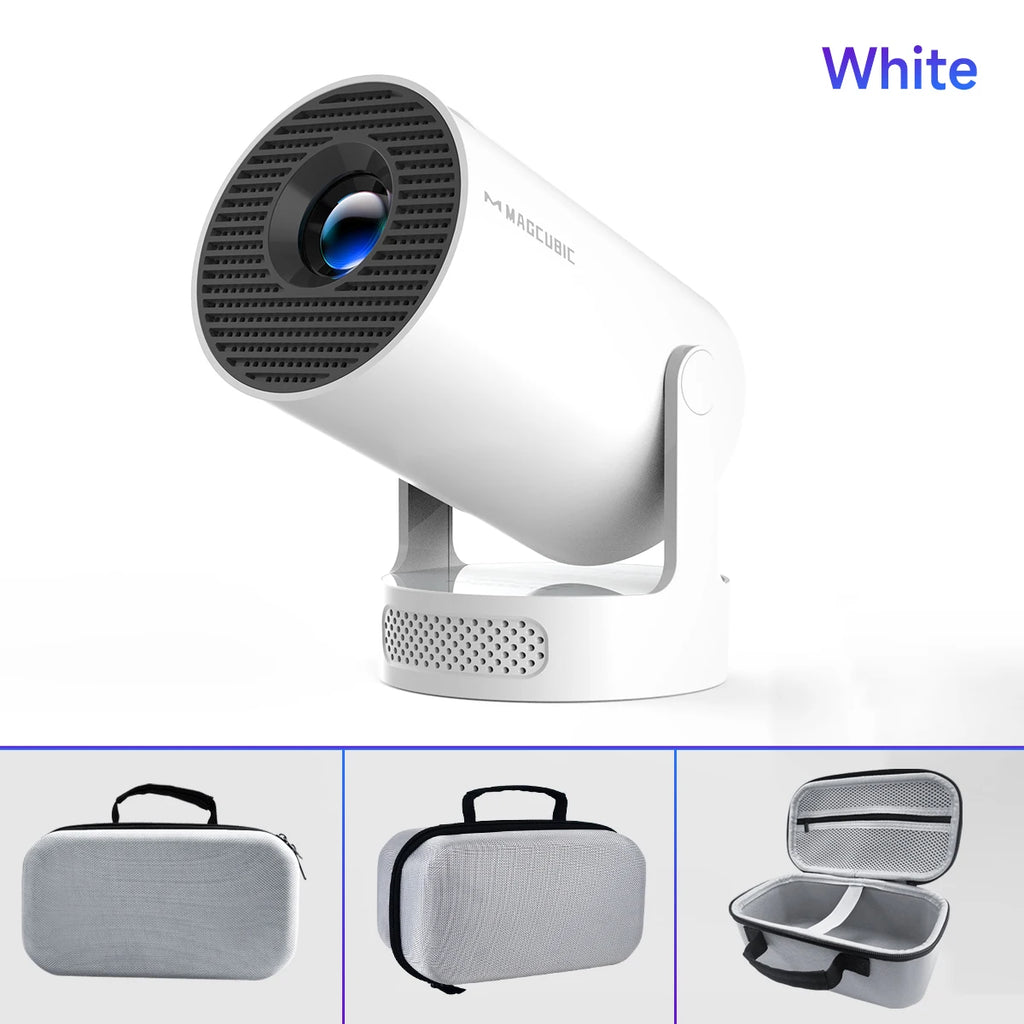 Magcubic Projector Android 14 8K 1280*720P HY300 Pro + Dual Wifi 290ANSI 180°flexible BT5.0 Cinema Outdoor Portable Projector