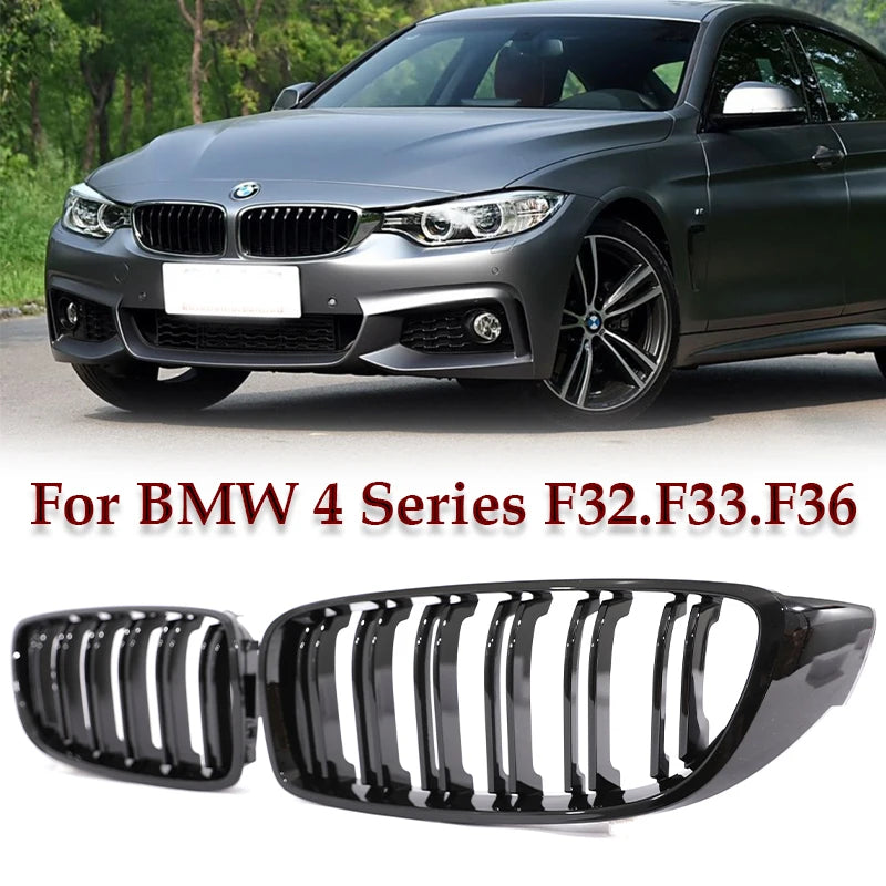 Front Bumper Kidney Gloss Black Carbon Chrome Grill M Color Grille Grill For BMW 4 Series Gran F32 F33 F36 F80 F82 2013-2020