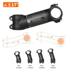TOSEEK Bicycle Handlebar Stem 28.6-31.8mm Aluminum + Carbon Stem Angle6 17 Mtb Handlebar Stem MTB Stem Spare Parts For Bicycle