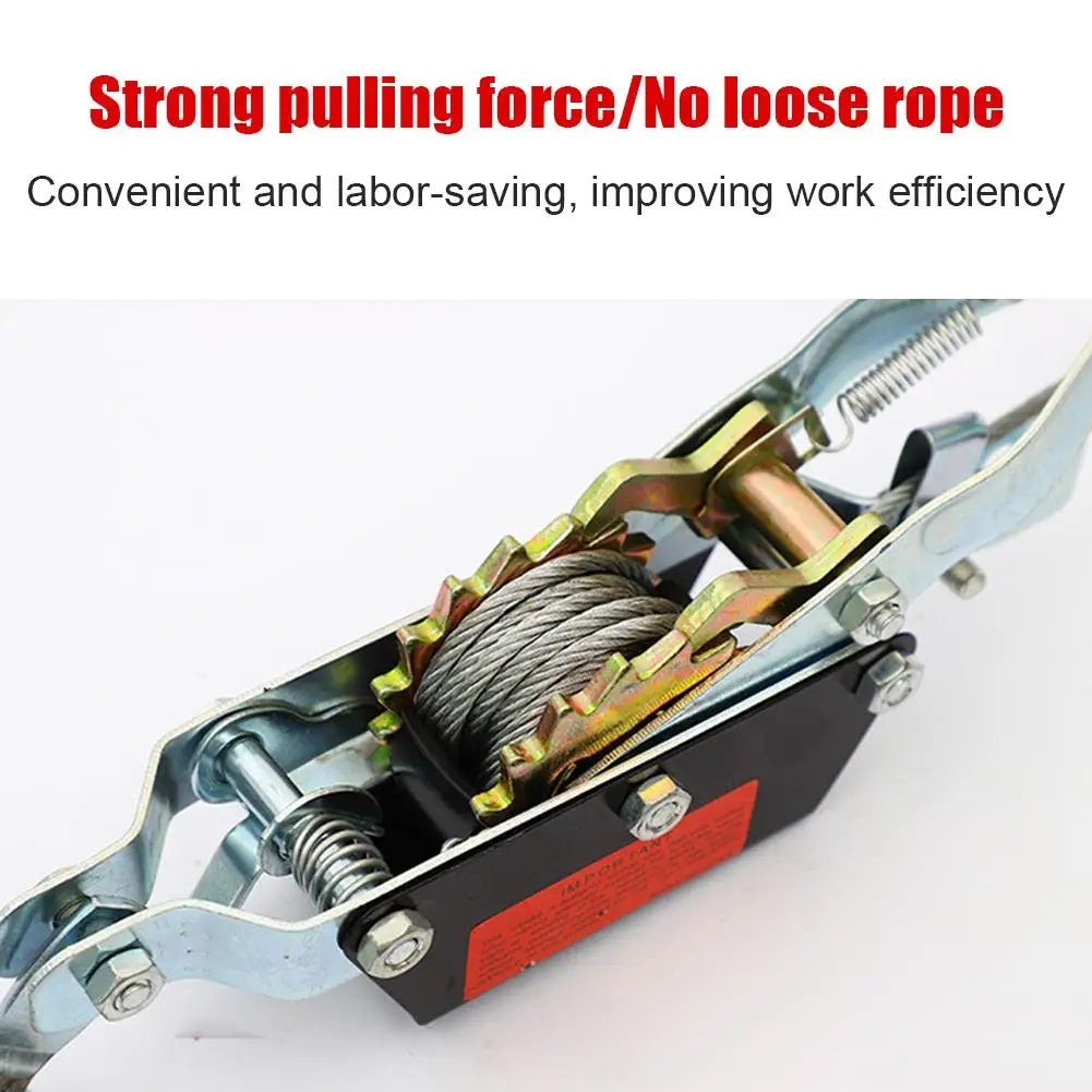 Rope Tightener Heavy Duty Cord Tightener Heavy Duty Lifting Pulley Manual Tensioner Wire Ratchet Tensioner Ratcheting Rope
