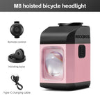 ROCKBROS Bike Light 1600LM Cut-off Line Bicycle Headlight With Remote Control Digital Display IPX6 Smart Cycling Headlamp