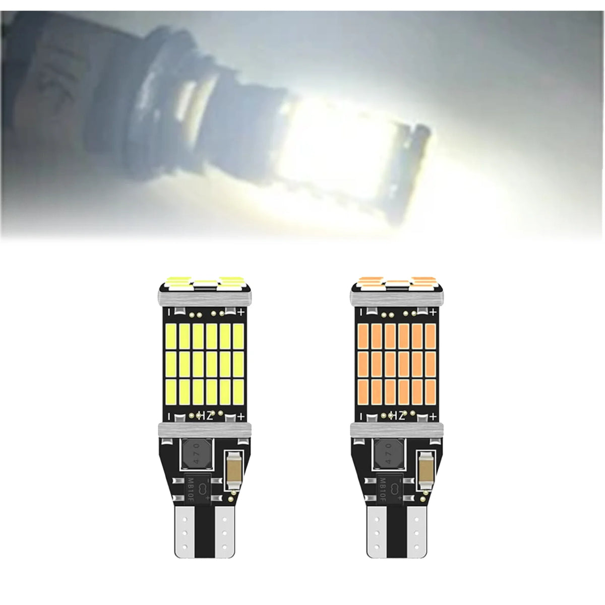100Pcs T15 W16W 921 912 T16 902 LED Bulbs High Power 45pcs 4014SMD Super Bright 1200LM Replace For Car Reversing Light White Red