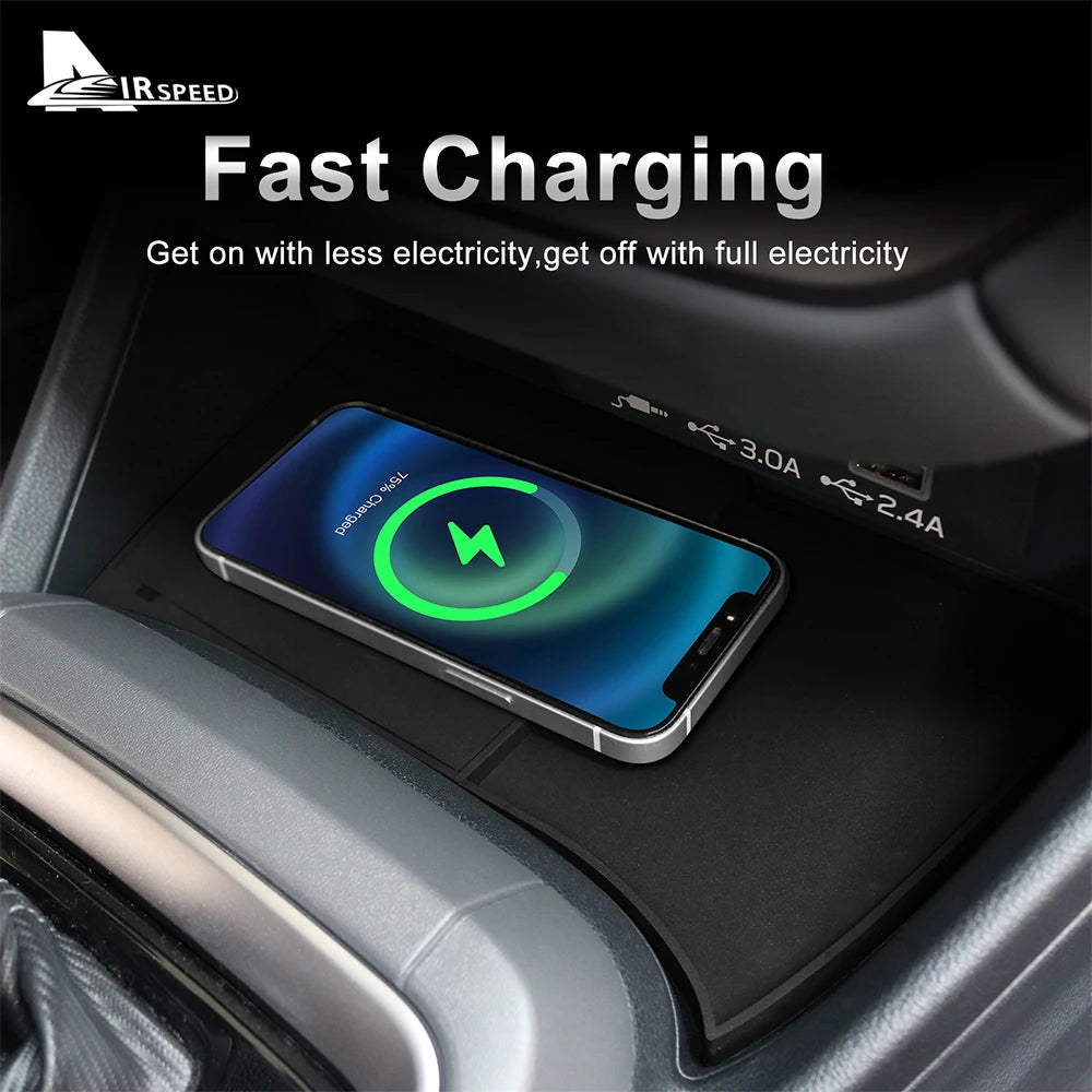 Car Wireless Charger For Subaru Crosstrek Impreza 2024 2025 For Iphone Mobile Phone PVC Charging Holder Wirelessly 15W RHD LHD