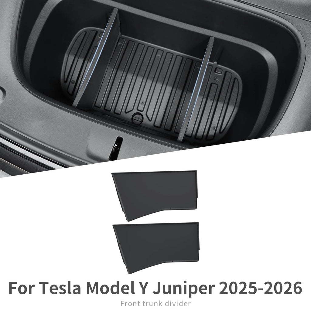 for Tesla Model Y Launch 2025 2026 Juniper Car Front Trunk Interval Combination Partition Front Spare Box Organizer Accessories