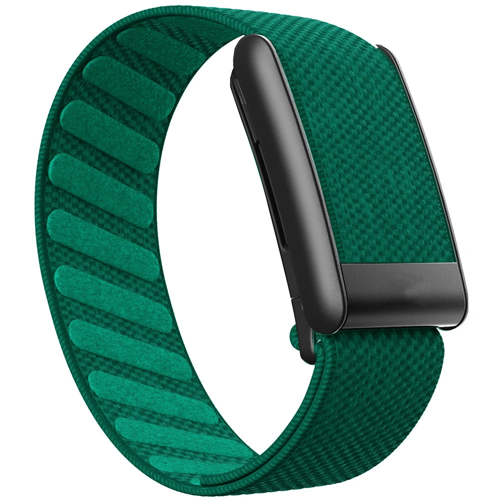 Suitable for Whoop 5.0 wristband strap, nylon woven elastic Whoop mg sports replacement strap, W logo metal