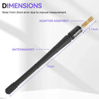7 inches Shoet Car Antenna Mast Radio AM/FM For Chevrolet Silverado 1500 2006-2024 Ford F150  Harley Davidson New