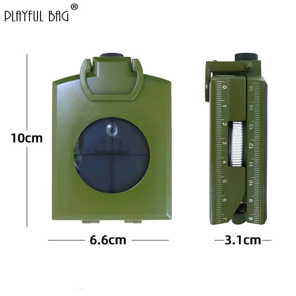 Travel K4074 High Precision Metal Compass Luminous Dial Multi-purpose American Compass Outdoor Survival Tool Camping Gear NA69S