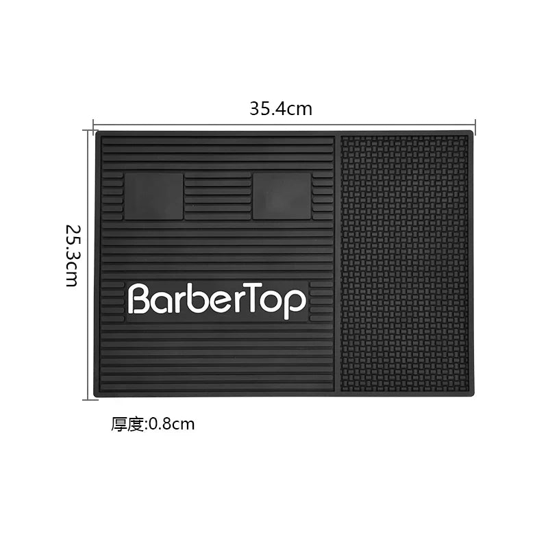 Barber Mats Barber Tools Storage Mat Barbershop NonSlip Magnetic Silicone Cushion Tray Storage Heat Insulation Working Pad ﻿