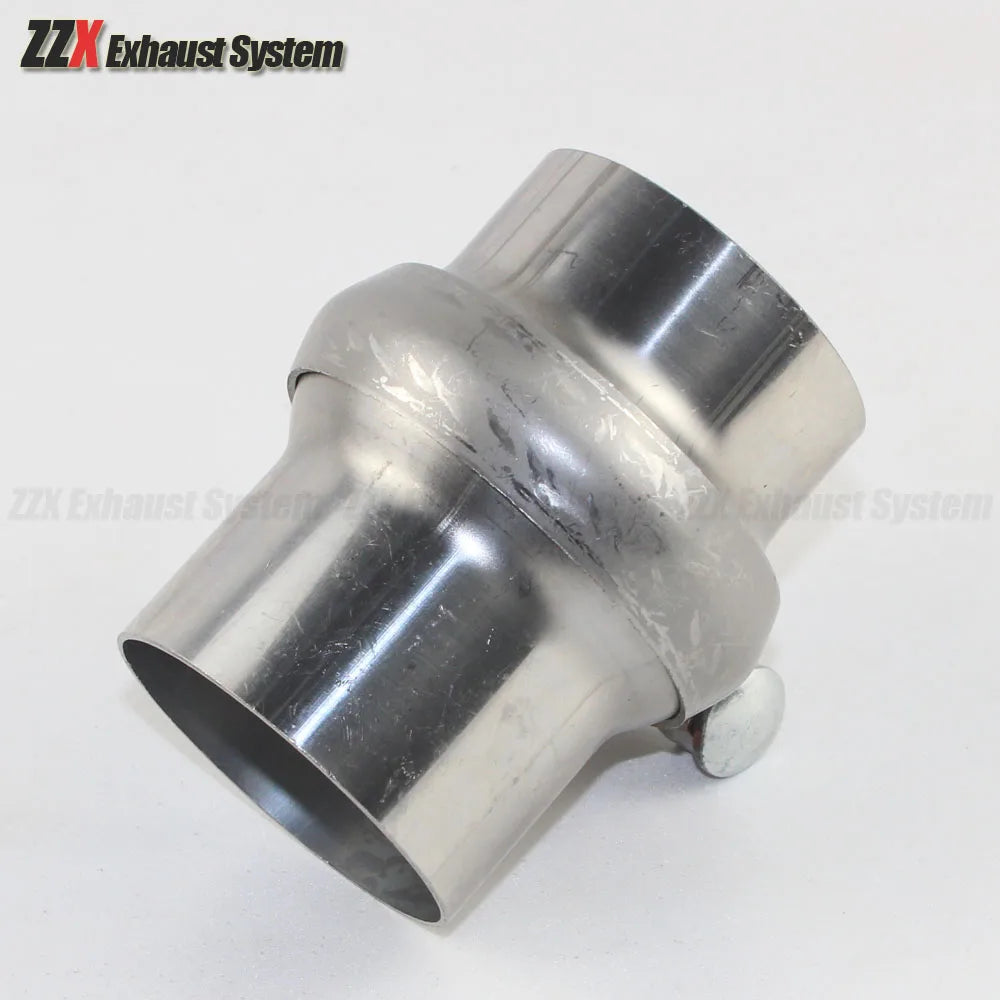 Car Stainless steel exhaust pipe male and female flange universal connection 51mm 63mm 70mm 76mm removable assembly fittings