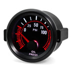 2" 52mm Digital Car Boost Meter Water Temp Oil Temp Oil Pressure RPM Tachometer Voltage Vacuum For 12V Car Smoke Lens Gauge