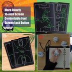 8.5/16-Inch LCD Electronic Football Coaching Tactical Board Strategy Marker Board Soccer Coach Blackboard for Sports Training