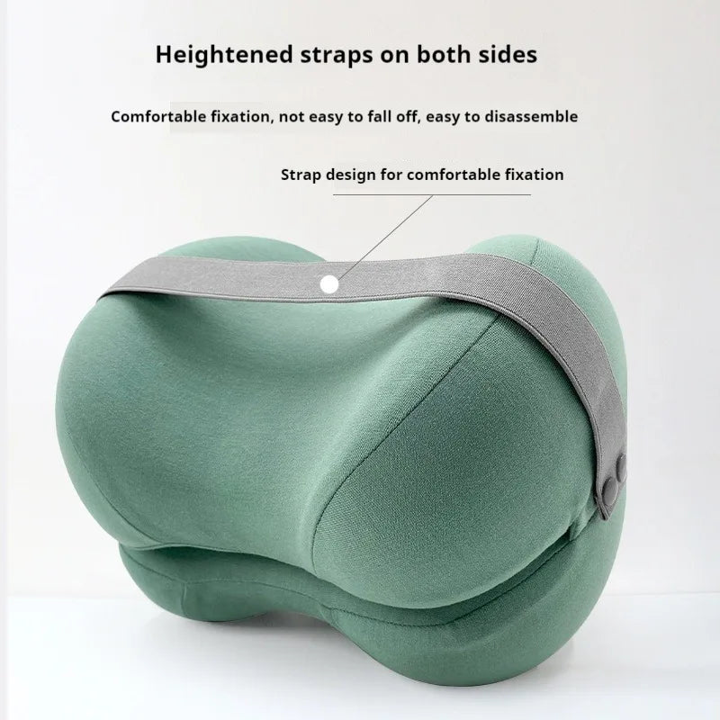 Contoured Knee Pillow for Side Sleepers, Cooling Memory Foam Leg Spacer 1pc 50x30cm