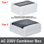 AC Combiner Box 230V 10A~63Amp Circuit Breaker SPD Household/Solar Overvoltage/Undervoltage/Short Circuit/Lightning Protector