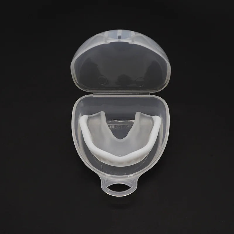 Sports Mouth Guard EVA Slim Fit Teeth Protector for Boxing MMA Football Rugby - Black