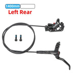 MEROCA M4 4-piston Hydraulic Bicycle Brakes Front Rear Kit 4 Piston Disc Brake Oil Brake MTB Compatible with 160mm Rotor