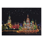 DIY A3 City Landmarks Paris London Night Scene Scratch Painting With Tool Scenery Landscape Colorful Scratch Art Room Decor Gift