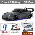 4WD RC Drift Car With LED Light 2.4G Radio 20KM/h High Speed Remote Control Racing Cars Vehicle Model Toy Gift for Boy Girl Kid