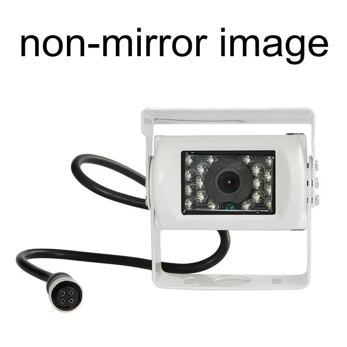 DIYKIT 4PIN RCA HD CCD IR Night Vision Car Rear View Reversing Parking Camera for Truck Van Bus Lorry White
