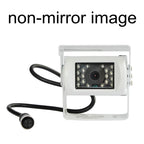 DIYKIT 4PIN RCA HD CCD IR Night Vision Car Rear View Reversing Parking Camera for Truck Van Bus Lorry White
