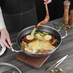 304 Stainless Steel Soup Pot with Lid, Honeycomb Nonstick, Induction & Gas Compatible