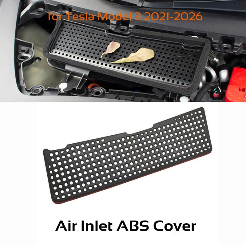Car Intake Air Filter Cover For Tesla Model 3 2021-2026 Highland Melt Blown Fabric Inlet Flow Vent Dust Prevention Accessories
