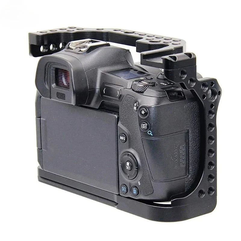 Camera Cage for Canon EOS R ILDC Camera Form-fit for Arca Swiss Baseplate ARRI Cold Shoe Mount Video Film Movie Rig Stabilizer