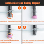Extended Shaft Air Die Grinder Air Grinding Mill Engraving Tool 1/4" Lengthening Air Carving Grinding Machine for Metal Working