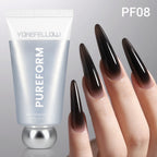 YOKEFELLOW PUREFORM Poly Gel Nail Extension Gel 50g Hard Builder Gel Pink Red