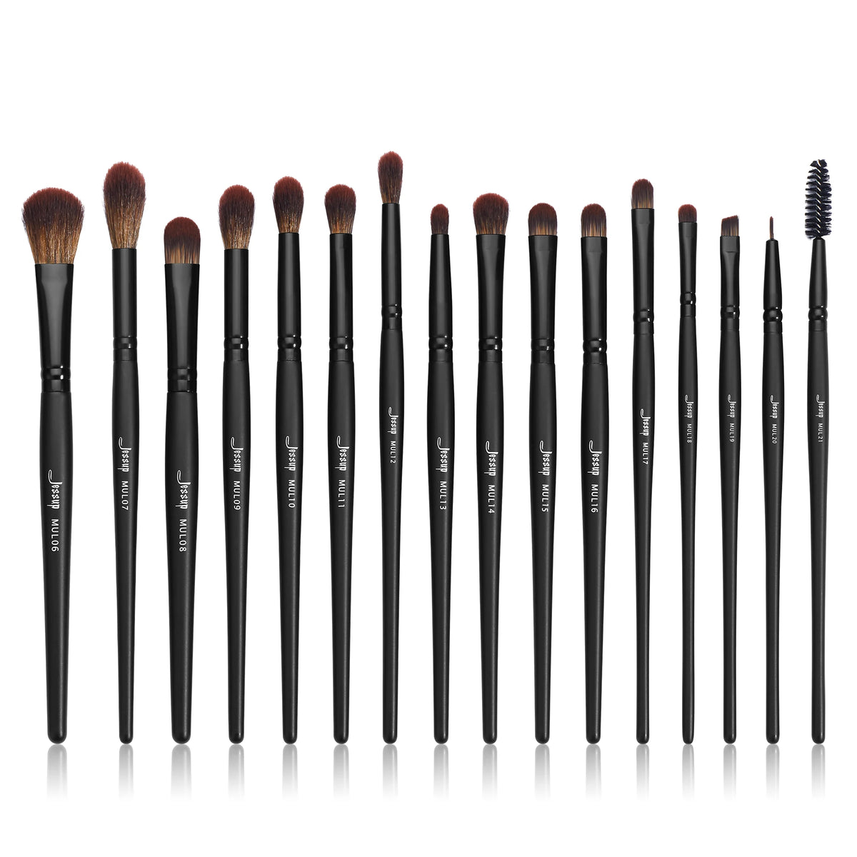Jessup Makeup Brushes set,13/16/21pcs Premium Synthetic Big Powder Brush Foundation Concealer Eyeshadow Liner Wooden T271