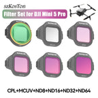Filter Set for DJI Neo 2/Mini 5 Pro/mini 4 Pro/Filp ND MCUV CPL Filters Anti-glare Optical Glass Lens Accessories