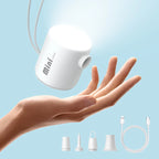 Baseus Mini Air Pump Portable Electric Inflator Wireless Air Mattress Pump with LED Camping Light for Swim Ring Vacuum Bag