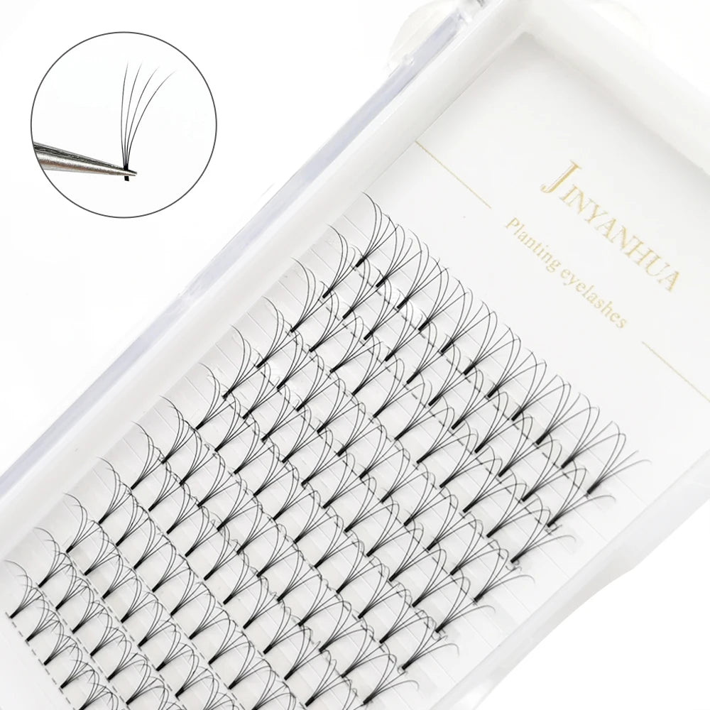 5 Trays Mink Hair Three-Dimensional Soft 3D False Eyelashes Handmade Long Natural Eye Lashes Fans Wholesale Eyelash Extensions