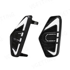 DRL Led Daytime Running Driving Fog Lamp Light Fit For Nissan Navara NP300 Frontier 2020 2021 Waterproof Turn Signal Yellow