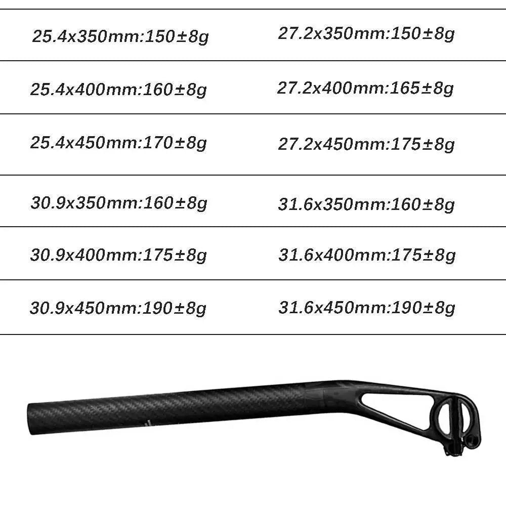 ELITAONE Master Series Carbon Seatpost 27.2 30.9 31.6mm 25mm Offset Ultralight 150g MTB/Road Bike Cycling Bicycle Seat Tube
