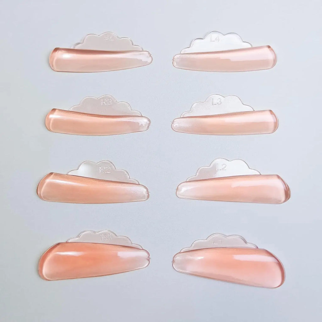 Libeauty New 4 Pairs Free Glue Silicone Eyelash Perm Rod Shield Lash Lift Pad Lifting 3D Eyelash Curler Accessories Makeup Tools
