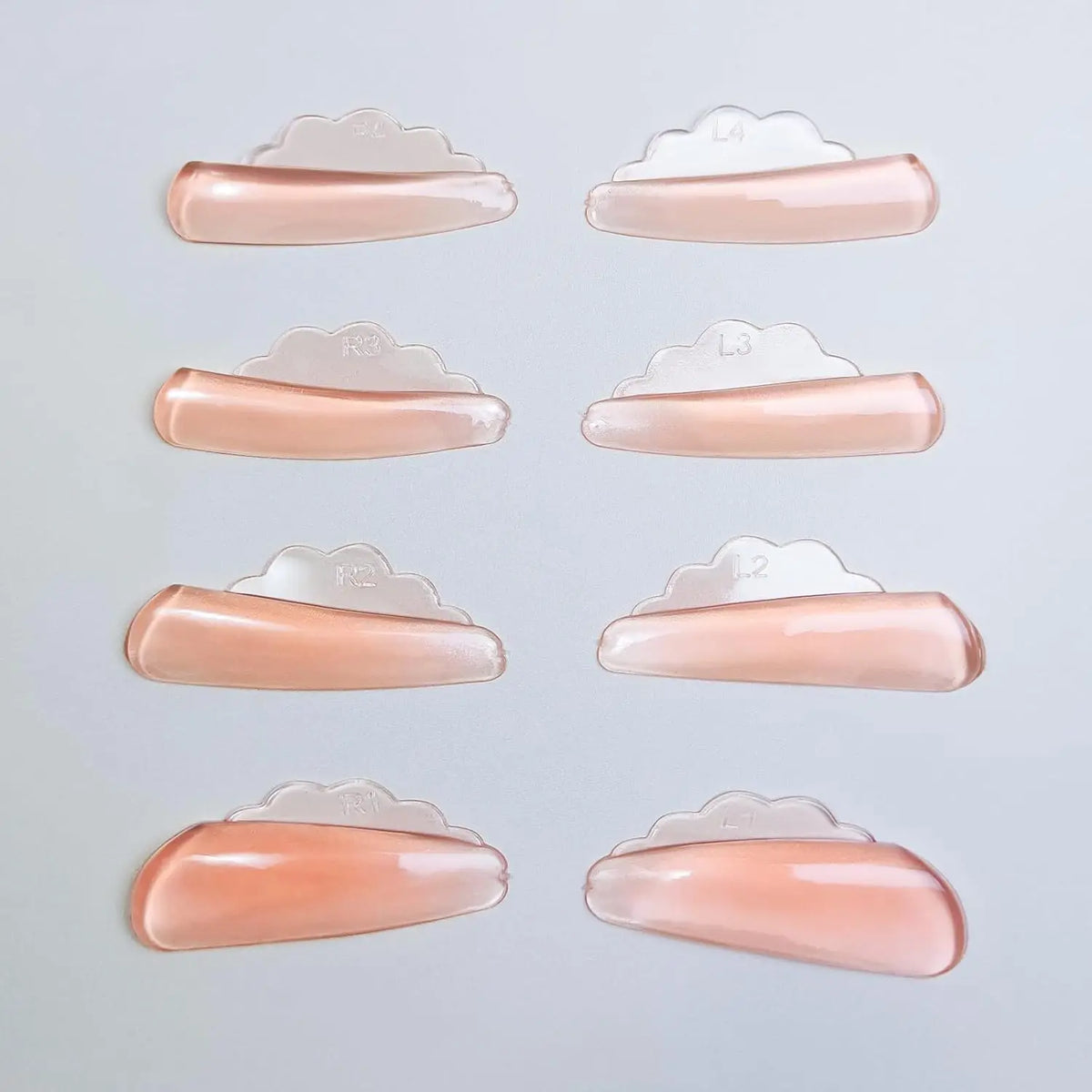 Libeauty New 4 Pairs Free Glue Silicone Eyelash Perm Rod Shield Lash Lift Pad Lifting 3D Eyelash Curler Accessories Makeup Tools