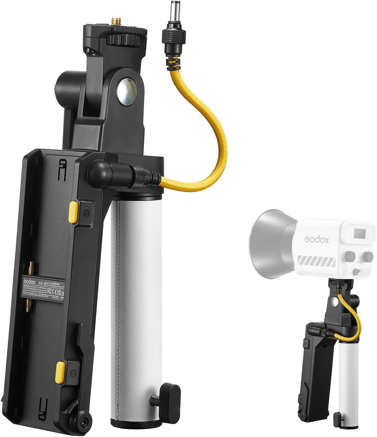 Godox AK-B01 NP-F Battery AK-B02 V Mount Battery Grip Holder for ML60 ML60II BI ML100BI ML100R Led Light Stand Tripod