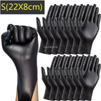 50/100/200pcs Disposable Black Nitrile Gloves, Kitchen, Tattoo, Hair Dye Gloves, Food Processing, Household Small Tools