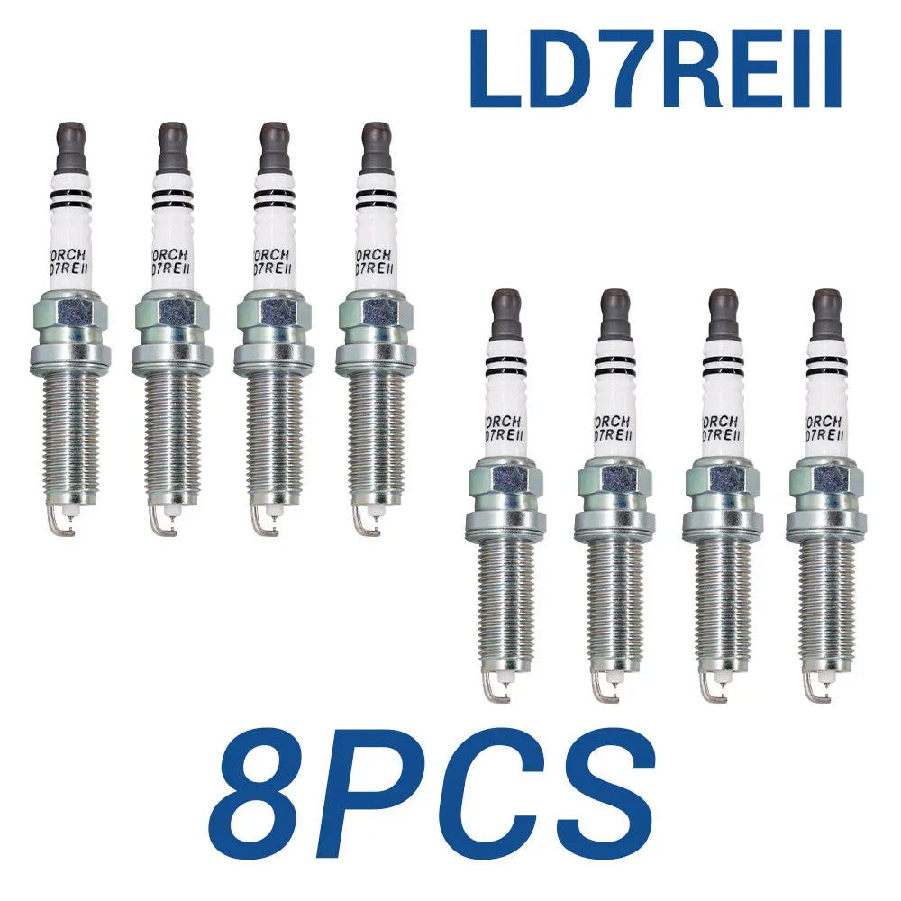 2-8PCS Double Iridium Candle TORCH LD7REII Replace for 90565 DILKAR7D11H for NISSAN X-Trail 2.0 MR20DD RENAULT Koleos M5R402