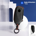 Alcantara Car Key Fob Cover Case for BMW 7 Series 735i 740Li i7 X7 X1 U11 G07 LCI XM